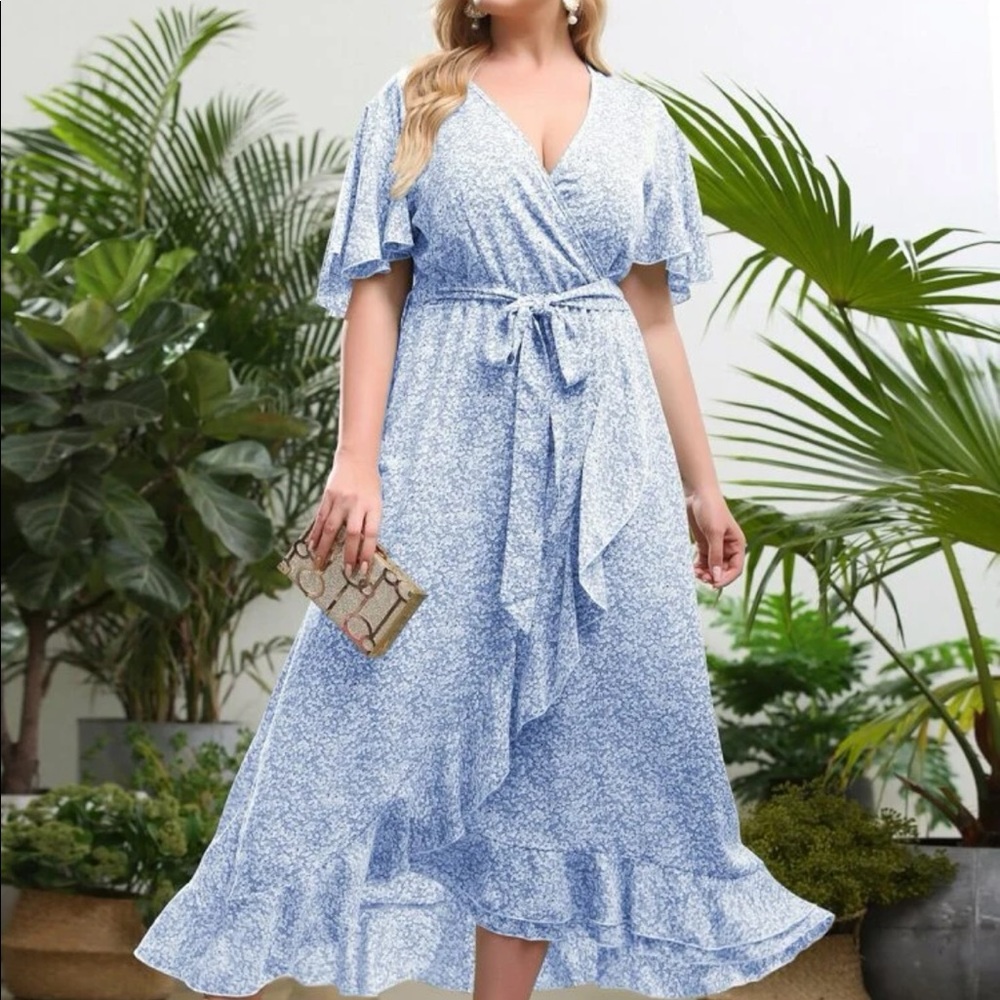 Long short sleeve dress